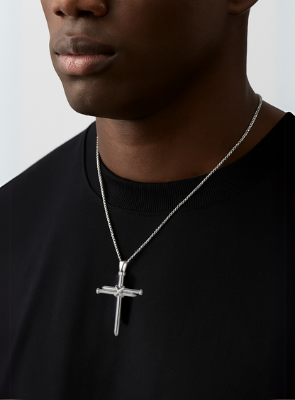 THREE NAILS CROSS NECKLACE