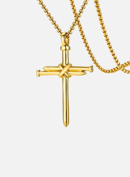 THREE NAILS CROSS NECKLACE