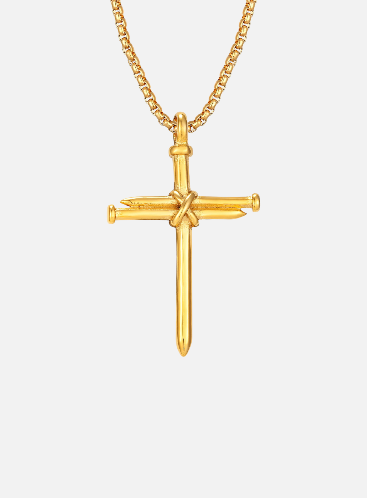 THREE NAILS CROSS NECKLACE