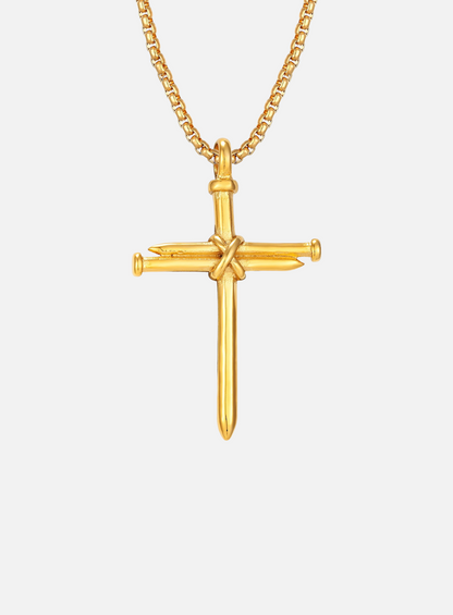 THREE NAILS CROSS NECKLACE