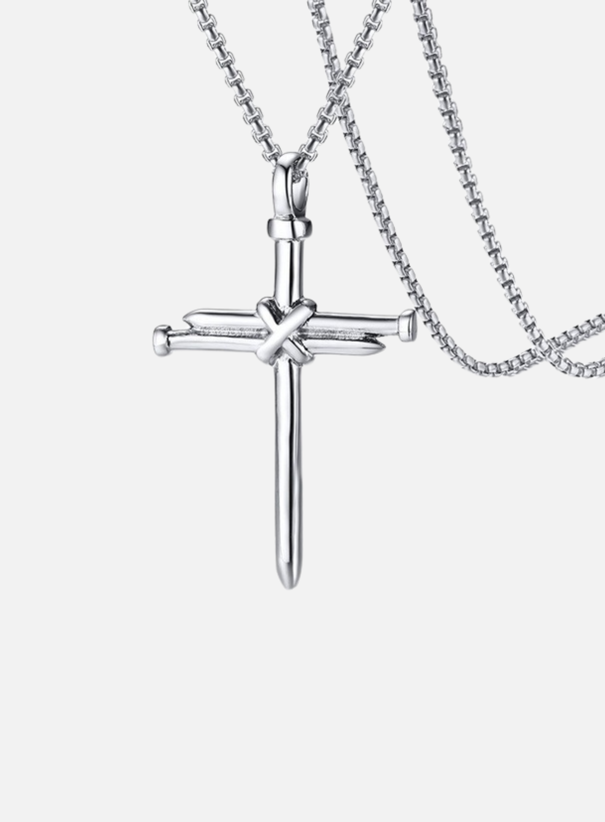 THREE NAILS CROSS NECKLACE