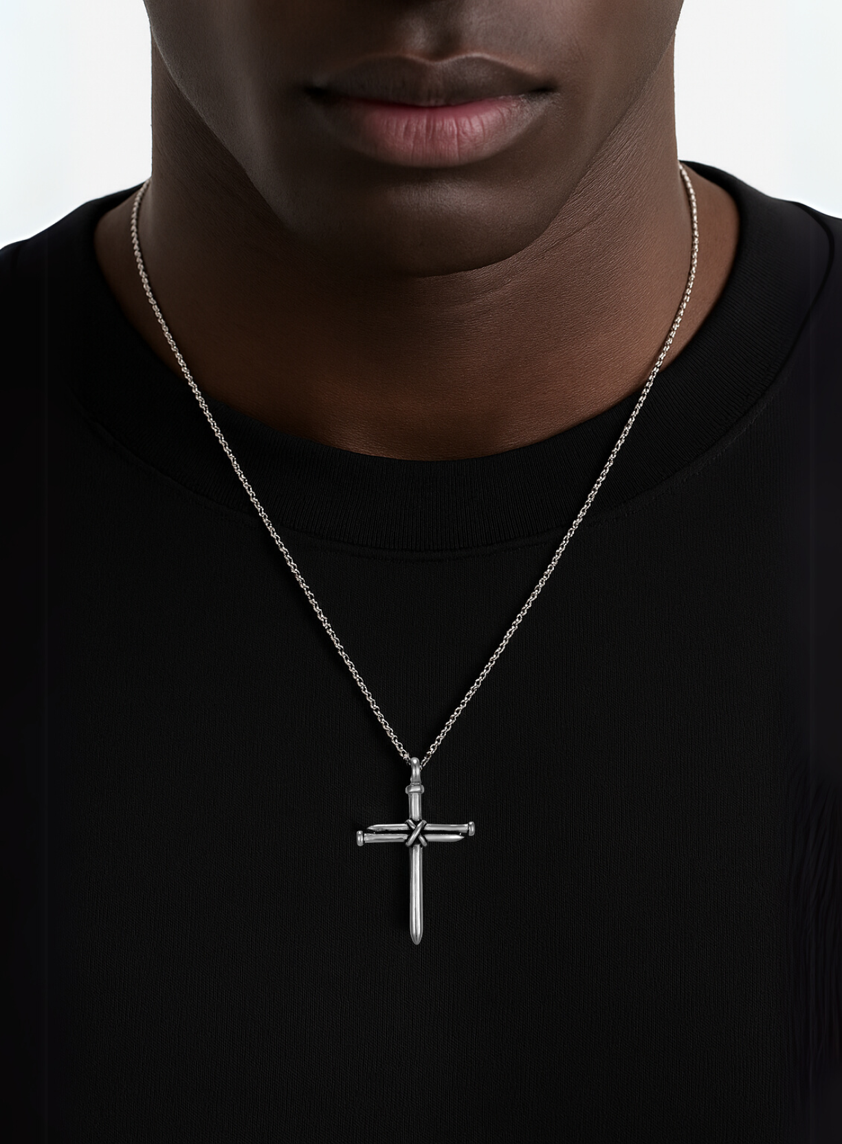 THREE NAILS CROSS NECKLACE