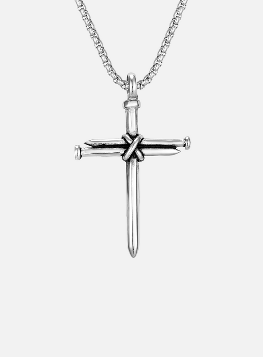 THREE NAILS CROSS NECKLACE